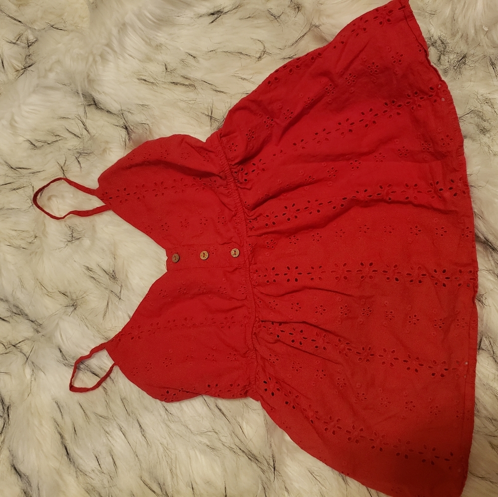 Pretty red summer blouse